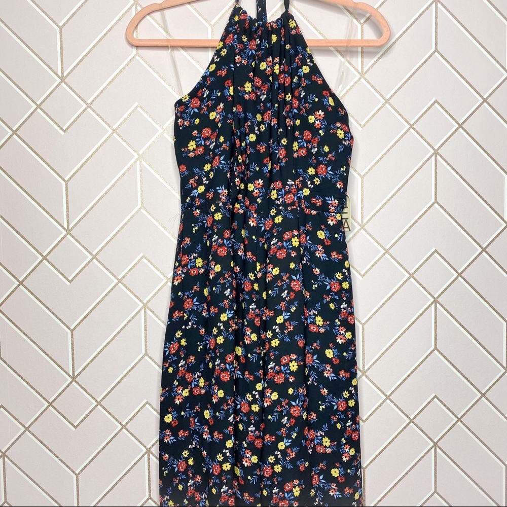 NWT Discovery Active USA Floral Black Jumpsuit